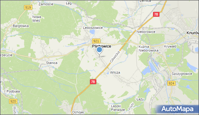 mapa Dolna Wieś, Dolna Wieś na mapie Targeo